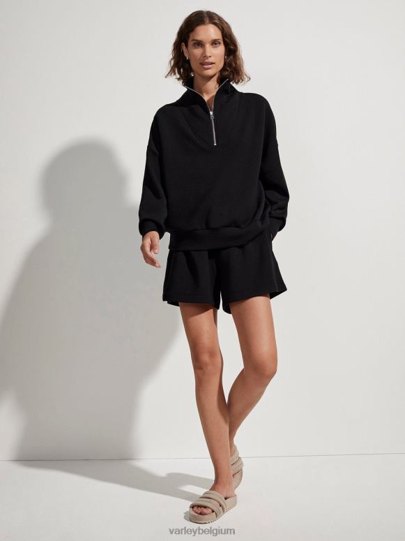 zwart vrouwen Hawley sweater met halve rits kleding Z8X2P84 Varley