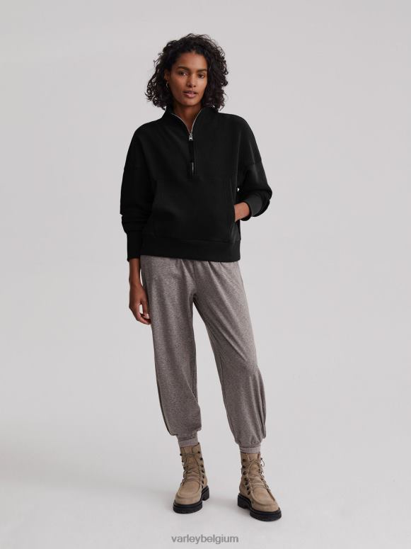 zwart vrouwen acadia pullover met halve rits kleding Z8X2P202 Varley