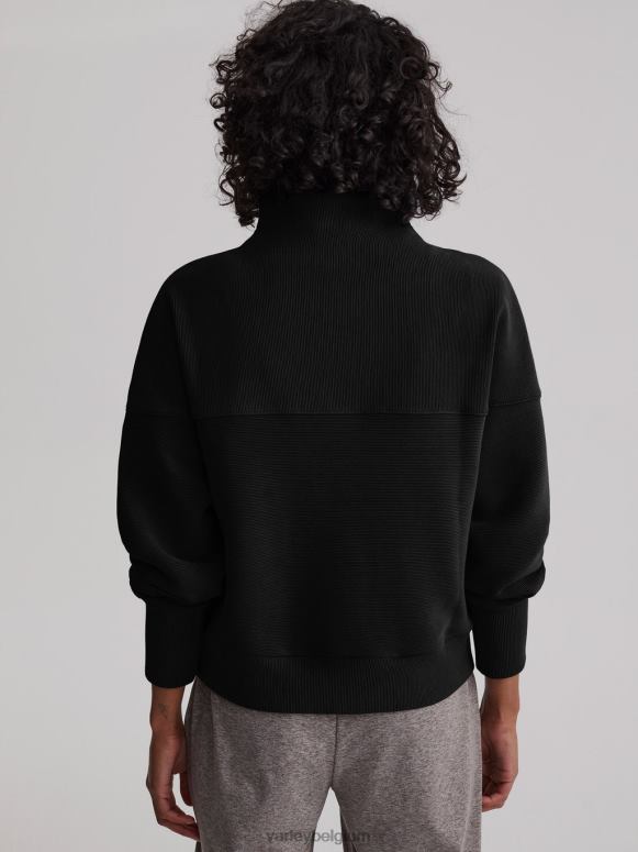 zwart vrouwen acadia pullover met halve rits kleding Z8X2P202 Varley