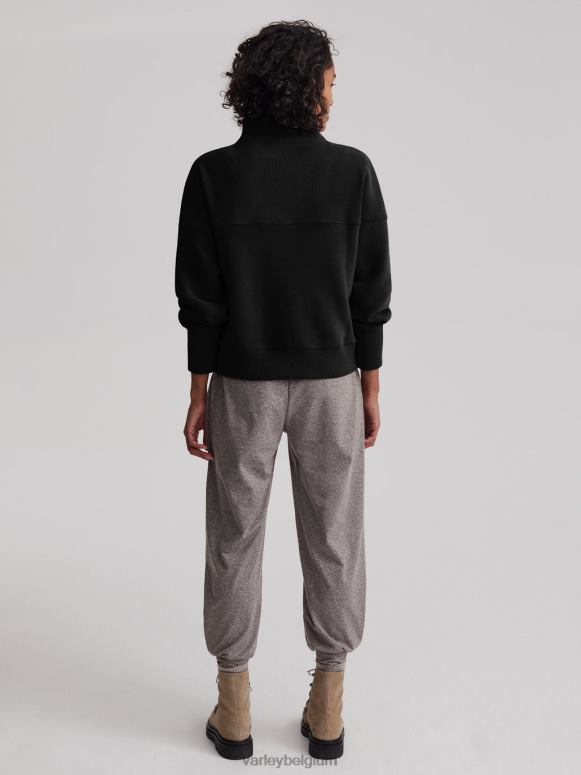 zwart vrouwen acadia pullover met halve rits kleding Z8X2P202 Varley