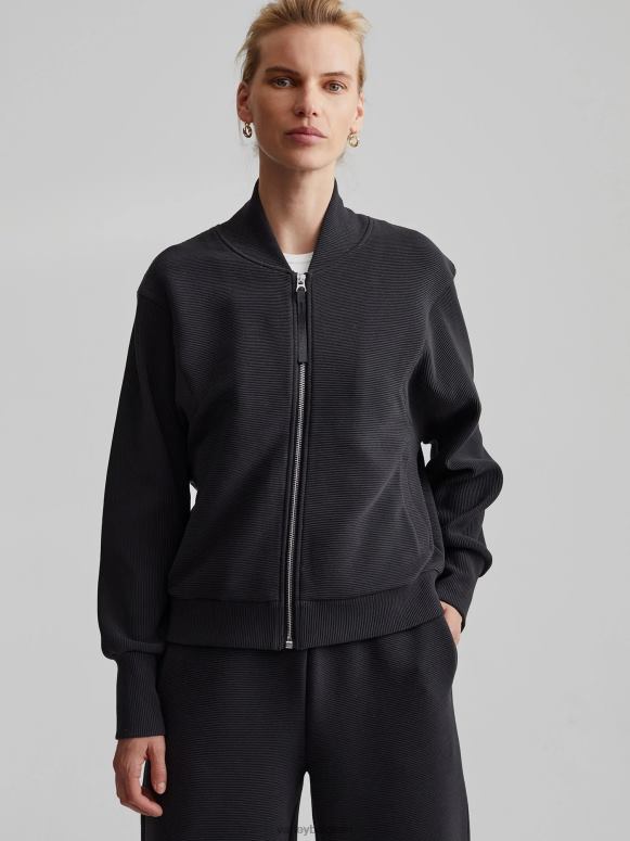 zwart vrouwen alia zip-through sweat kleding Z8X2P157 Varley