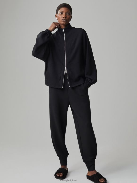 zwart vrouwen ashbury sweat met doorlopende ritssluiting kleding Z8X2P37 Varley