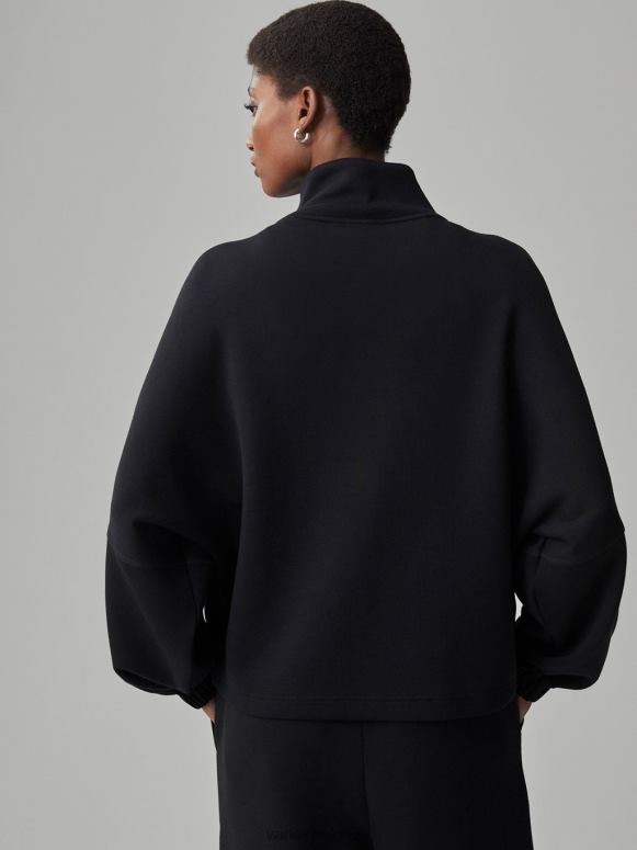 zwart vrouwen ashbury sweat met doorlopende ritssluiting kleding Z8X2P37 Varley