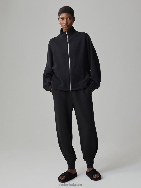 zwart vrouwen ashbury sweat met doorlopende ritssluiting kleding Z8X2P37 Varley