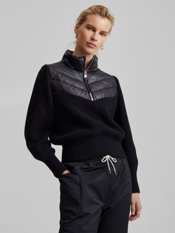 zwart vrouwen daines pullover met halve rits kleding Z8X2P421 Varley