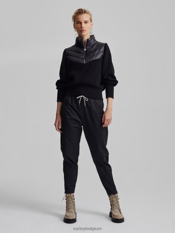 zwart vrouwen daines pullover met halve rits kleding Z8X2P421 Varley