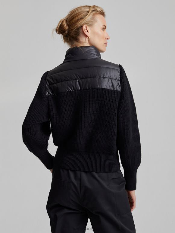 zwart vrouwen daines pullover met halve rits kleding Z8X2P421 Varley