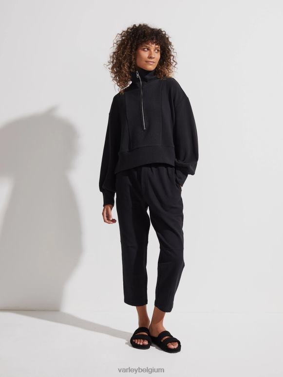 zwart vrouwen ramona pullover met halve rits kleding Z8X2P144 Varley