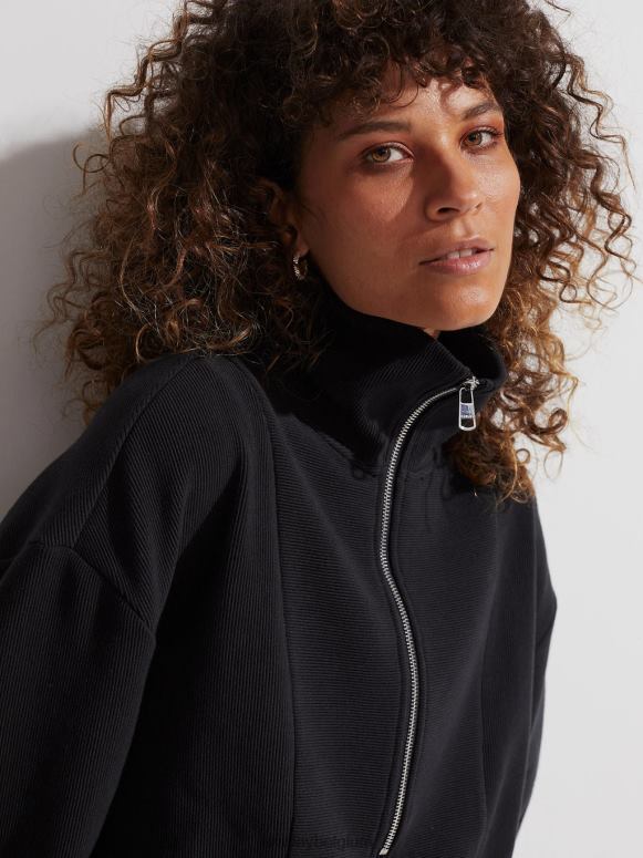 zwart vrouwen ramona pullover met halve rits kleding Z8X2P144 Varley