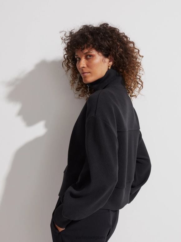 zwart vrouwen ramona pullover met halve rits kleding Z8X2P144 Varley