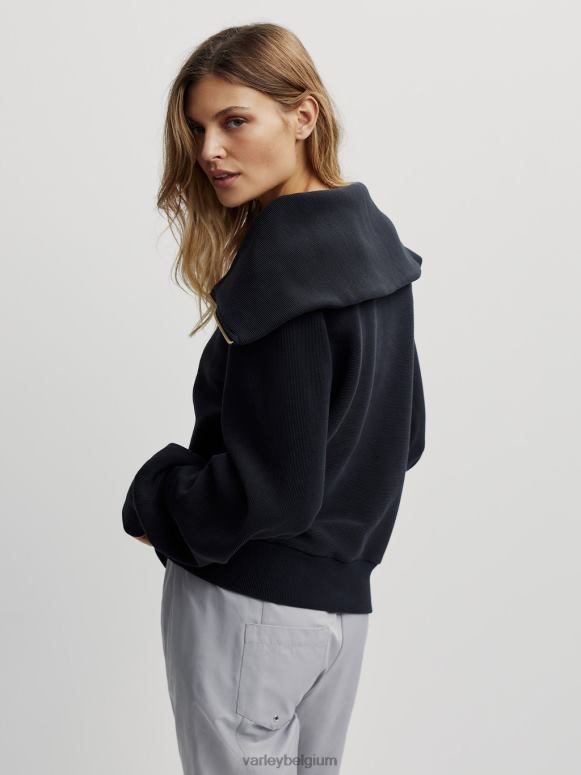 zwart vrouwen wijnstok pullover met halve rits kleding Z8X2P87 Varley
