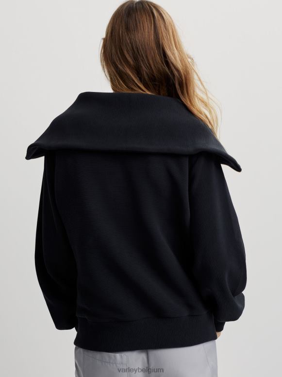 zwart vrouwen wijnstok pullover met halve rits kleding Z8X2P87 Varley