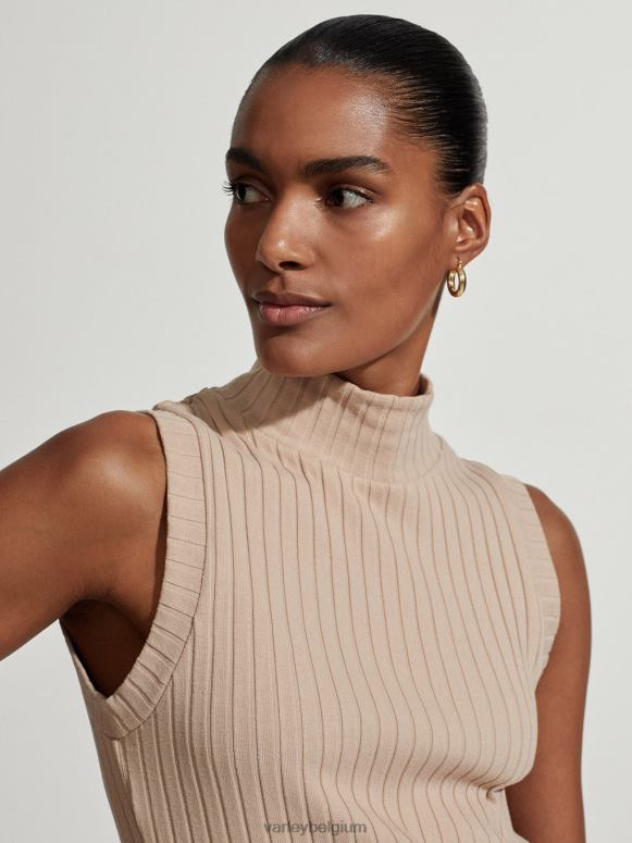 licht taupe vrouwen calder tank met hoge hals kleding Z8X2P80 Varley