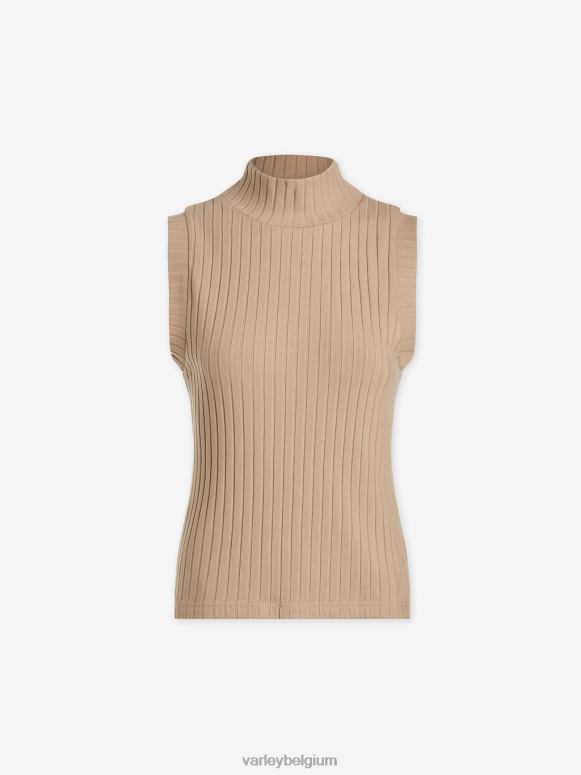 licht taupe vrouwen calder tank met hoge hals kleding Z8X2P80 Varley