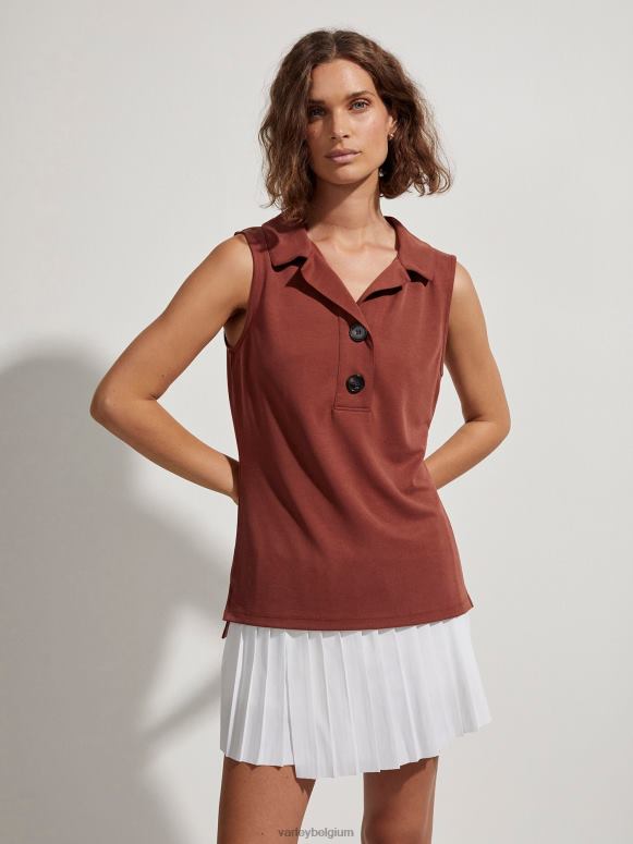 sienna vrouwen Caine mouwloze polo kleding Z8X2P138 Varley