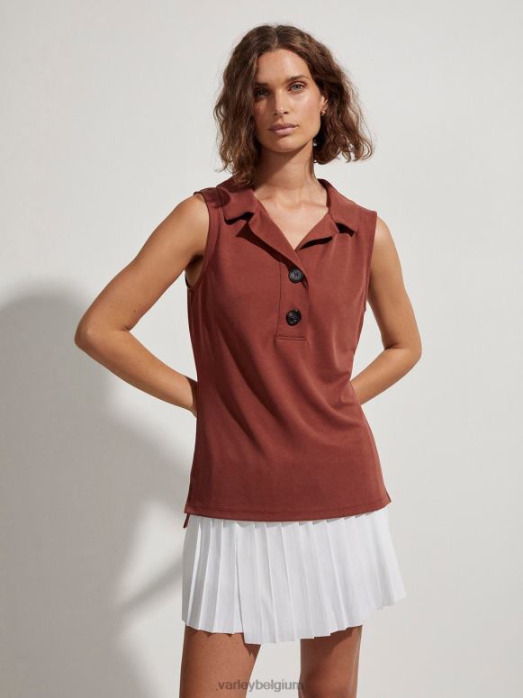 sienna vrouwen Caine mouwloze polo kleding Z8X2P138 Varley