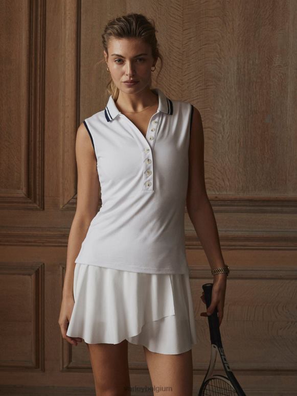 wit vrouwen anvier performance-polo kleding Z8X2P8 Varley