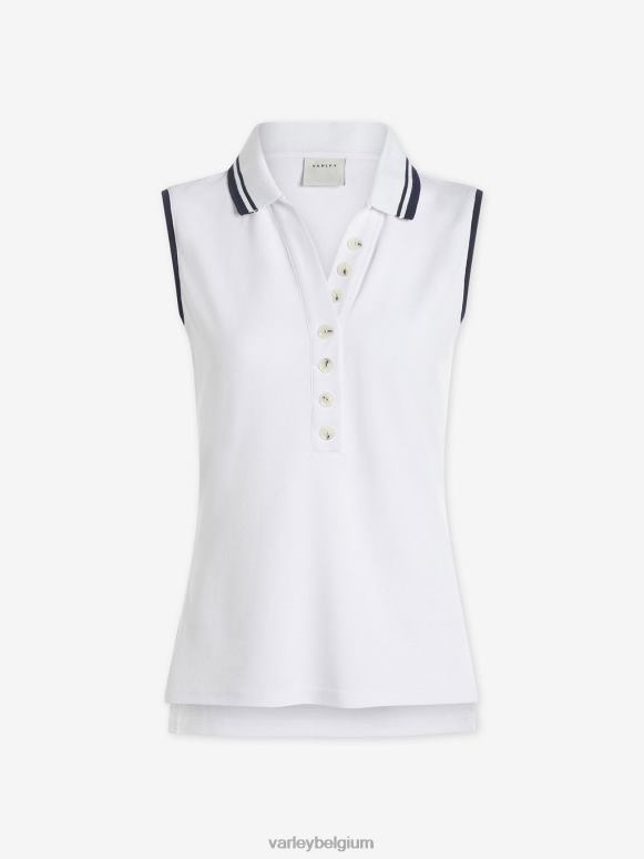 wit vrouwen anvier performance-polo kleding Z8X2P8 Varley