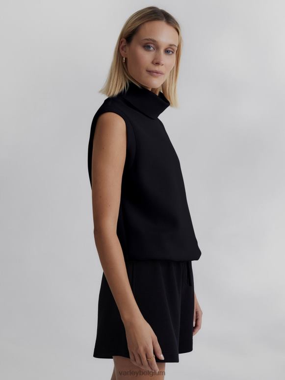 zwart vrouwen Leigh tanktop met hoge hals kleding Z8X2P36 Varley