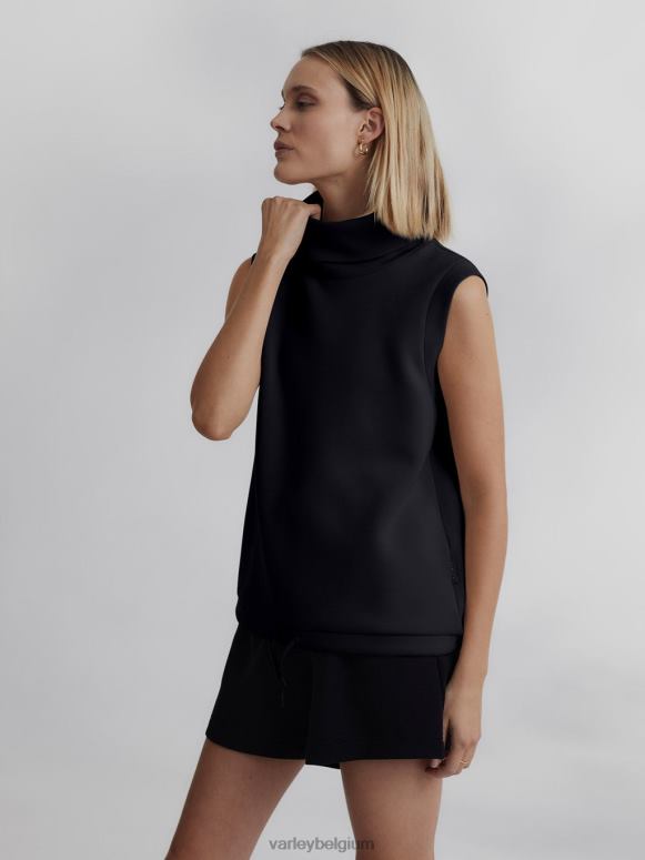 zwart vrouwen Leigh tanktop met hoge hals kleding Z8X2P36 Varley