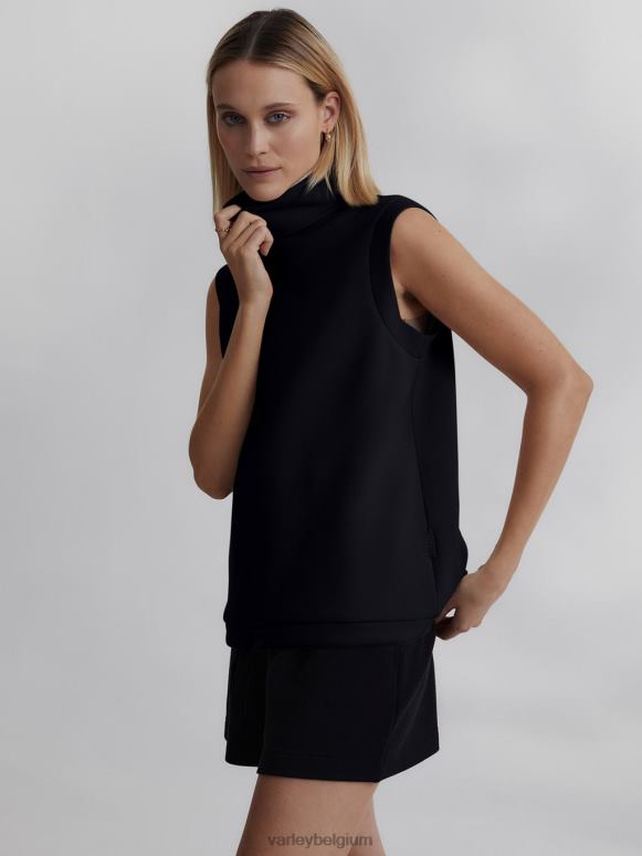zwart vrouwen Leigh tanktop met hoge hals kleding Z8X2P36 Varley