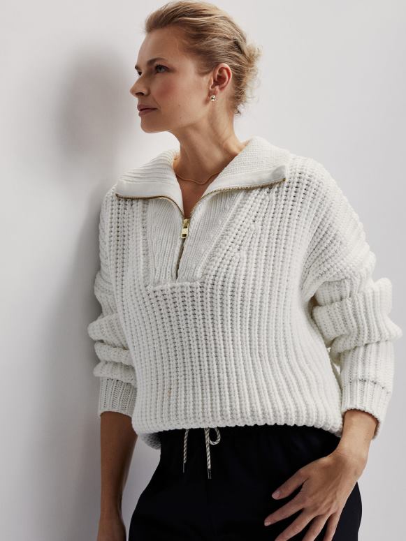 Sneeuwwitje vrouwen natalia trui met halve rits kleding Z8X2P184 Varley