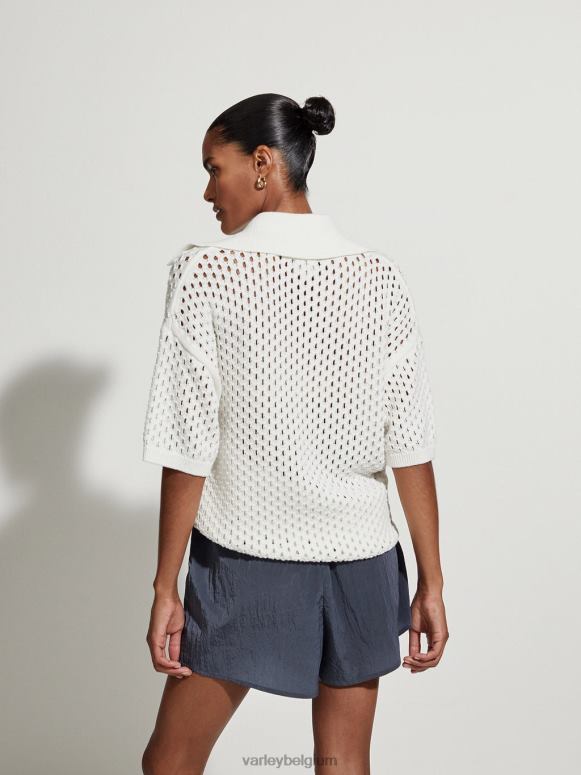 Sneeuwwitje vrouwen teegan boxy gebreide polo kleding Z8X2P69 Varley