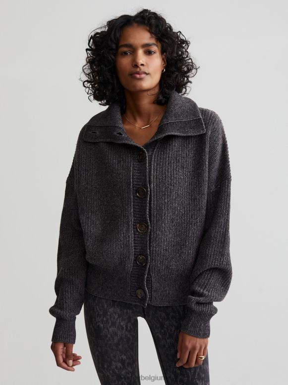 diepe houtskoolspikkel vrouwen elwood gebreide jas kleding Z8X2P209 Varley