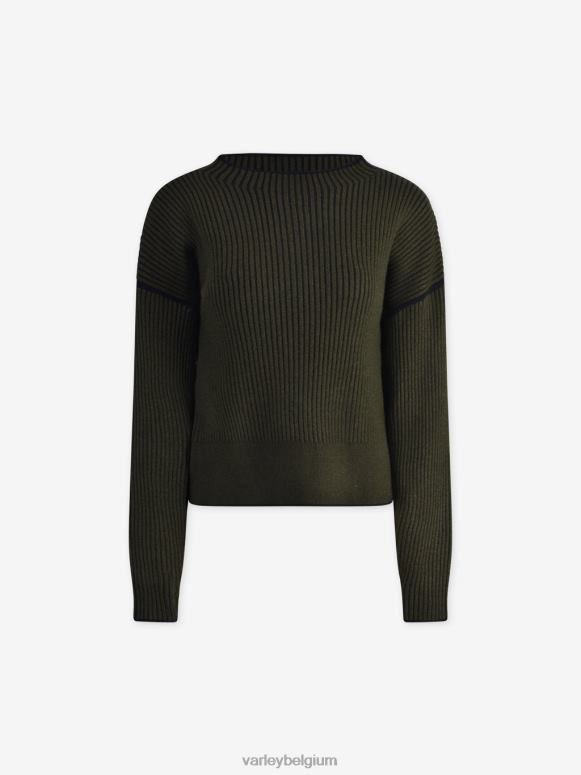 donker olijfgroen/donkergroen vrouwen subsidie ​​breien kleding Z8X2P231 Varley