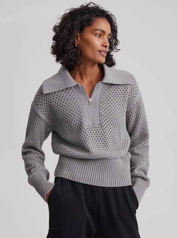 griffioen grijs vrouwen lelie gebreide polo kleding Z8X2P151 Varley