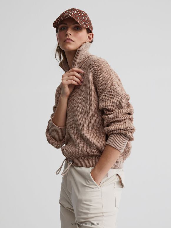 hanenkam/zilverreiger gespikkeld breiwerk vrouwen Anderson gebreid met doorlopende ritssluiting kleding Z8X2P205 Varley