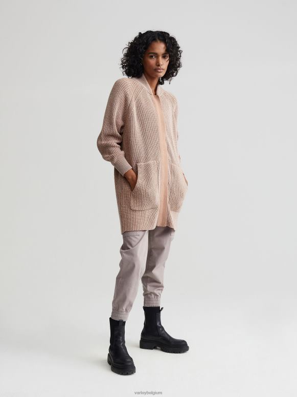 hanenkam/zilverreiger gespikkeld breiwerk vrouwen Maybelle gebreid jack kleding Z8X2P208 Varley