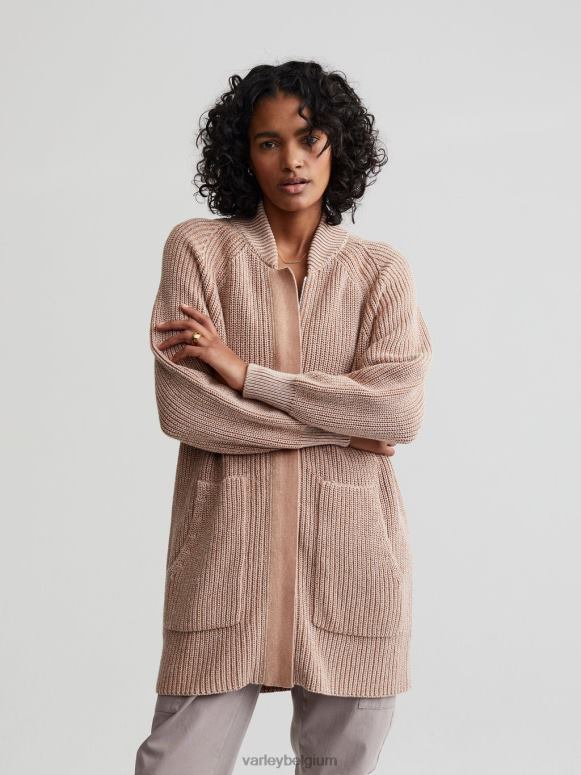 hanenkam/zilverreiger gespikkeld breiwerk vrouwen Maybelle gebreid jack kleding Z8X2P208 Varley