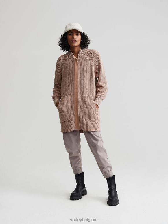 hanenkam/zilverreiger gespikkeld breiwerk vrouwen Maybelle gebreid jack kleding Z8X2P208 Varley