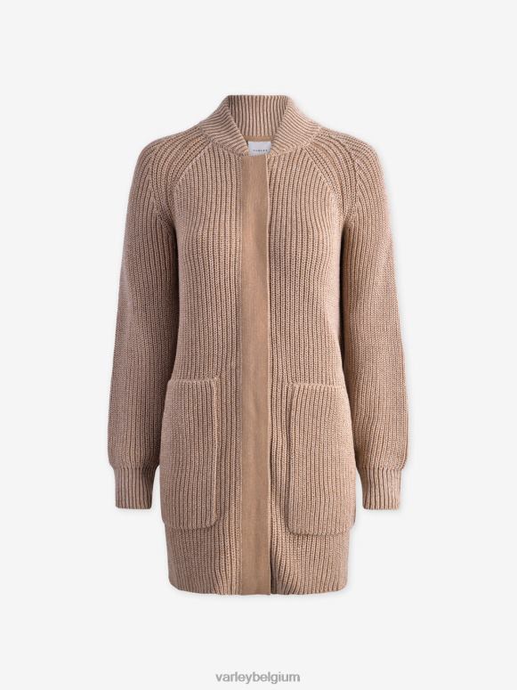 hanenkam/zilverreiger gespikkeld breiwerk vrouwen Maybelle gebreid jack kleding Z8X2P208 Varley