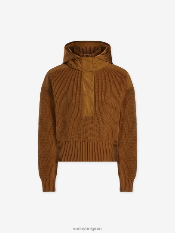 karamel café mix vrouwen carter pullover met halve rits kleding Z8X2P199 Varley