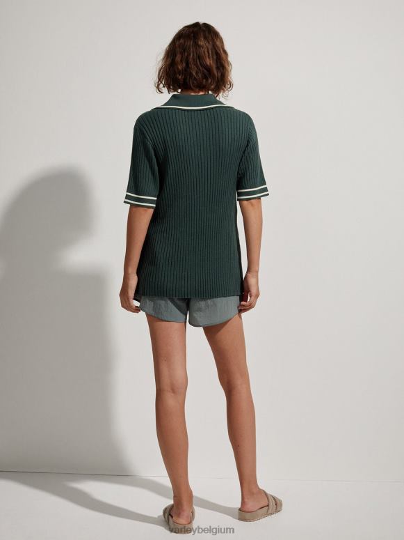 koriander vrouwen napier getailleerde gebreide polo kleding Z8X2P136 Varley