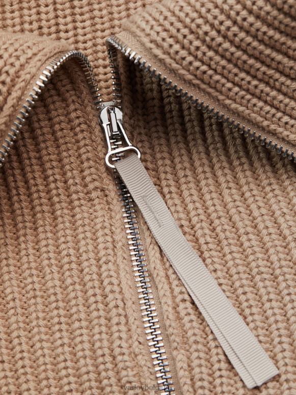 licht taupe vrouwen mentone gebreide pullover met halve rits kleding Z8X2P220 Varley