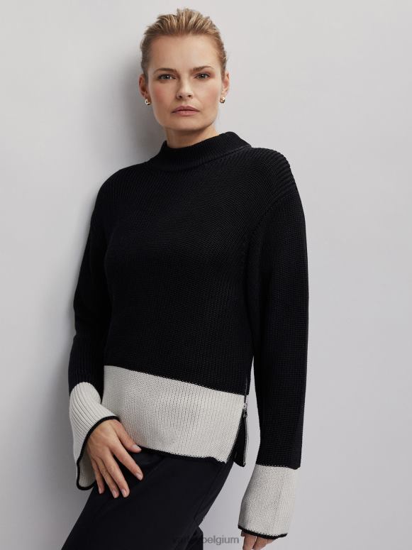 metaalachtig zwart vrouwen panama gebreid kleding Z8X2P181 Varley