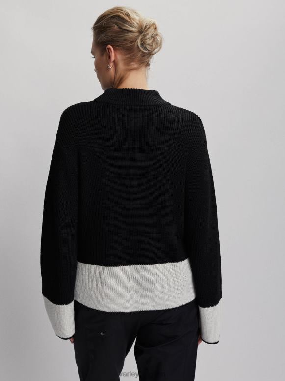 metaalachtig zwart vrouwen panama gebreid kleding Z8X2P181 Varley