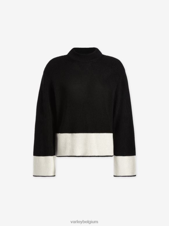 metaalachtig zwart vrouwen panama gebreid kleding Z8X2P181 Varley