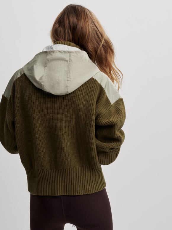 mix van donkere olijven vrouwen carter pullover met halve rits kleding Z8X2P200 Varley