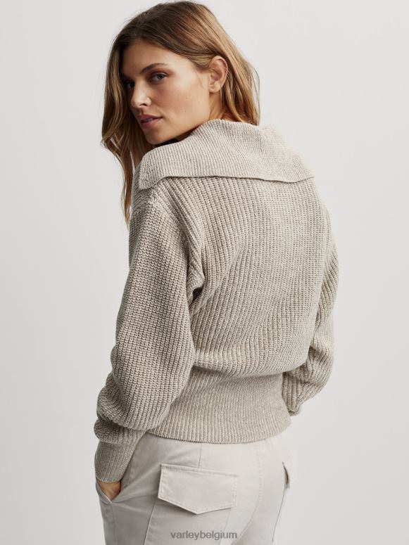 olijf zand vlek vrouwen audrey gebreide polo kleding Z8X2P197 Varley