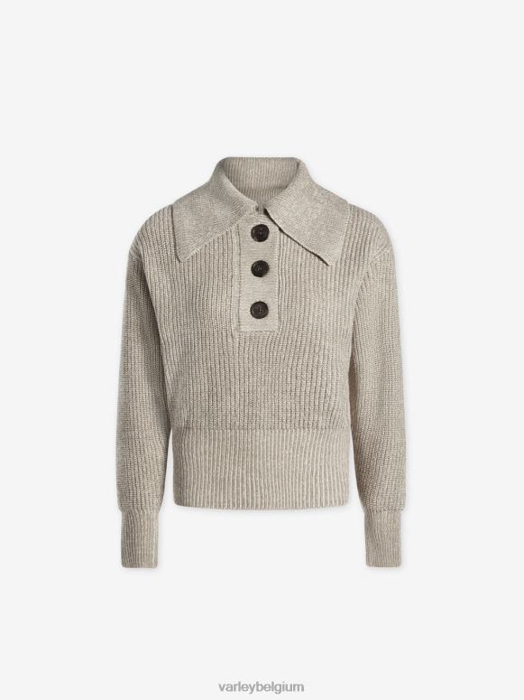 olijf zand vlek vrouwen audrey gebreide polo kleding Z8X2P197 Varley