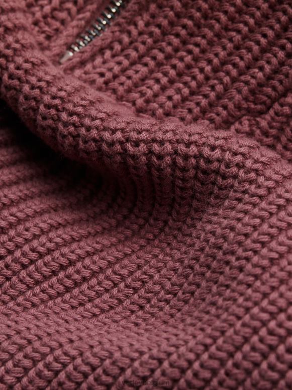 roze bruin vrouwen mentone gebreide pullover met halve rits kleding Z8X2P221 Varley