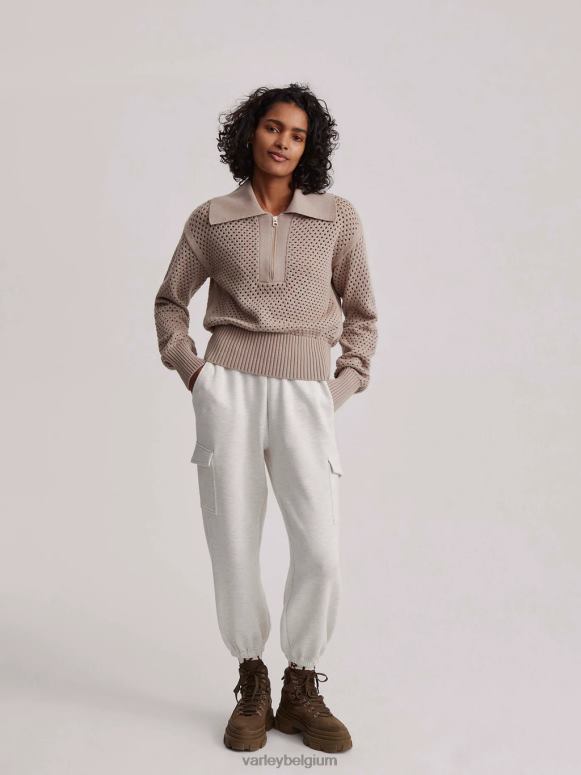 taupe klei vrouwen lelie gebreide polo kleding Z8X2P152 Varley