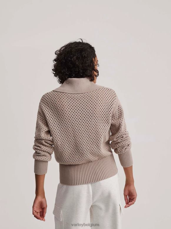 taupe klei vrouwen lelie gebreide polo kleding Z8X2P152 Varley