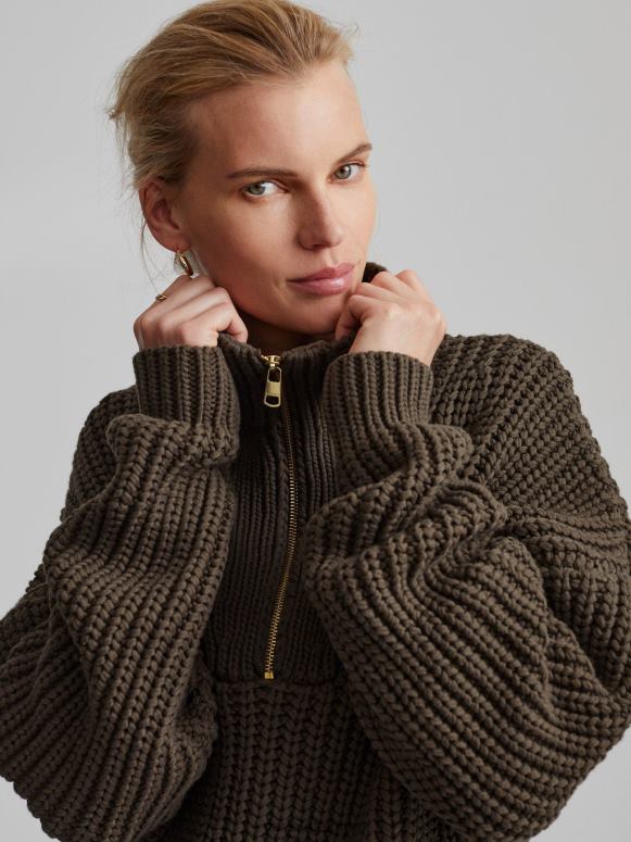 winterkoninkje vrouwen natalia trui met halve rits kleding Z8X2P185 Varley