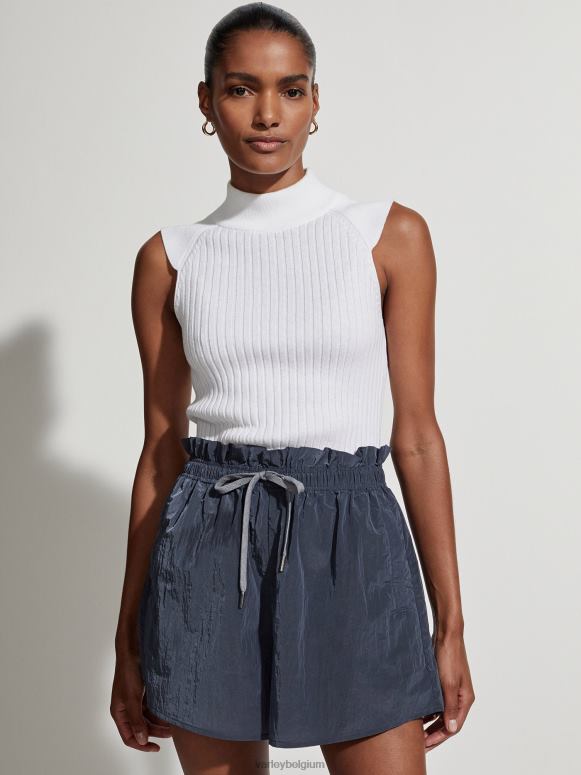 wit vrouwen Fowler getailleerde gebreide tanktop kleding Z8X2P73 Varley