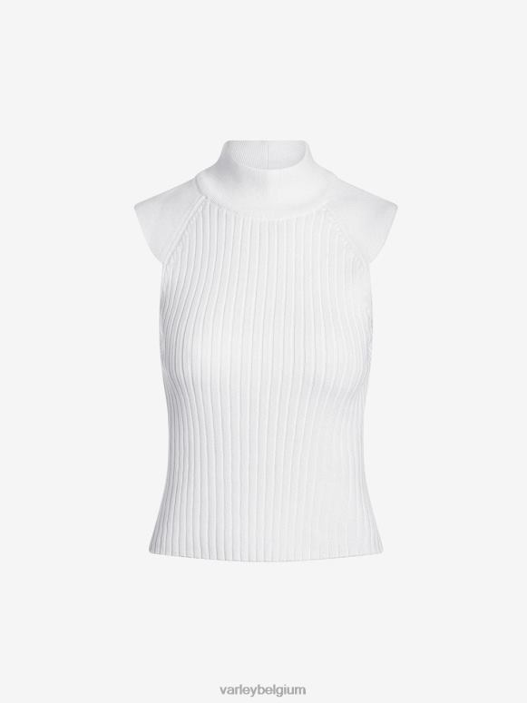 wit vrouwen Fowler getailleerde gebreide tanktop kleding Z8X2P73 Varley